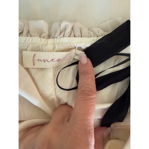 Fanco Boho Tiered Colorblock Maxi Dress Size S Cottagecore Resort Romantic Flowy - Picture 8 of 11